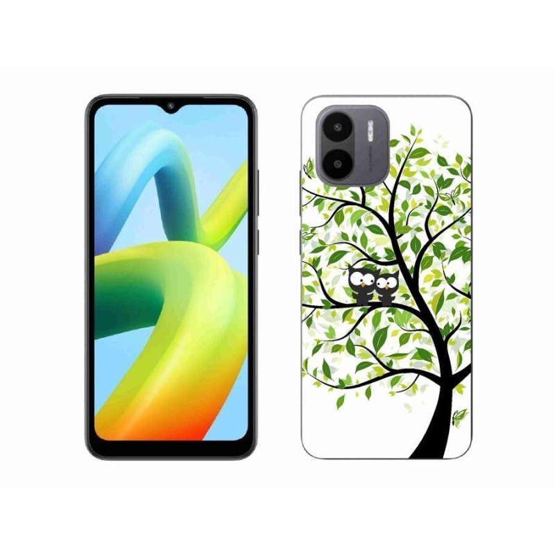 Gelový kryt mmCase na mobil Xiaomi Redmi A1/Redmi A2 - sovičky na stromě
