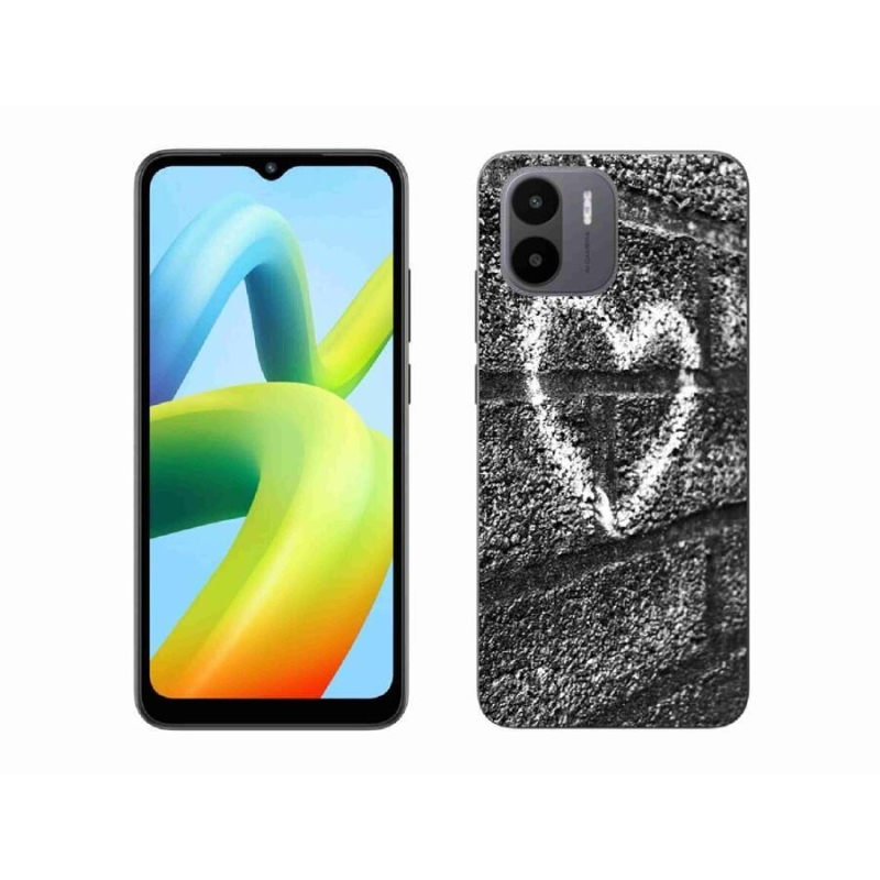 Gelový kryt mmCase na mobil Xiaomi Redmi A1/Redmi A2 - srdce na zdi