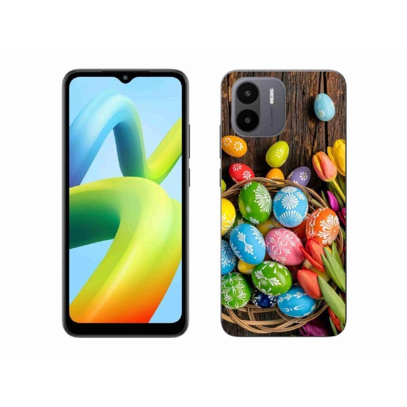 Gelový kryt mmCase na mobil Xiaomi Redmi A1/Redmi A2 - velikonoční vajíčka