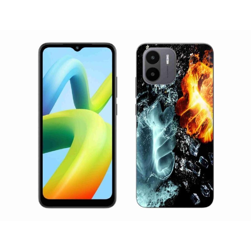 Gelový kryt mmCase na mobil Xiaomi Redmi A1/Redmi A2 - voda a oheň