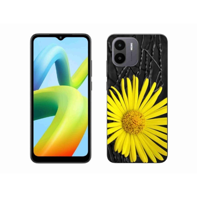 Gelový kryt mmCase na mobil Xiaomi Redmi A1/Redmi A2 - žlutá květina