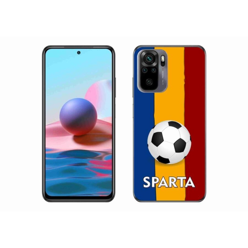 Gelový kryt mmCase na mobil Xiaomi Redmi Note 10 4G - fotbal 1