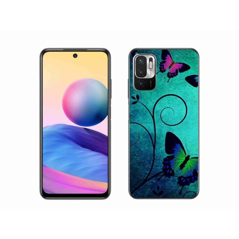 Gelový kryt mmCase na mobil Xiaomi Redmi Note 10 5G - barevní motýli