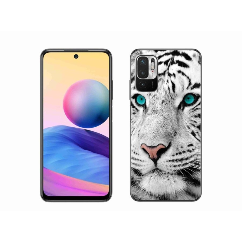 Gelový kryt mmCase na mobil Xiaomi Redmi Note 10 5G - bílý tygr