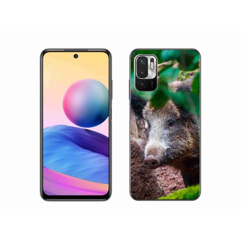 Gelový kryt mmCase na mobil Xiaomi Redmi Note 10 5G - divoké prase