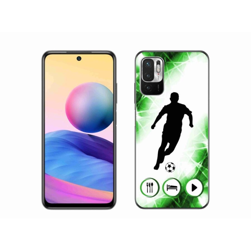 Gelový kryt mmCase na mobil Xiaomi Redmi Note 10 5G - fotbalista