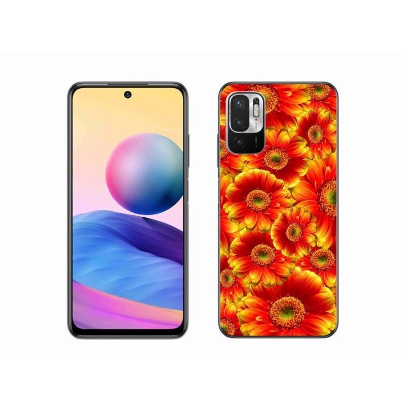 Gelový kryt mmCase na mobil Xiaomi Redmi Note 10 5G - gerbera 1