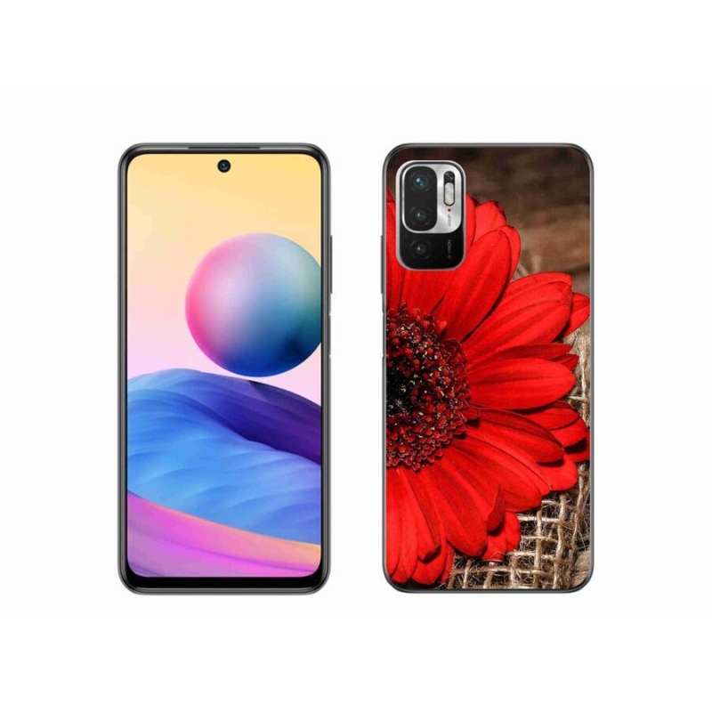 Gelový kryt mmCase na mobil Xiaomi Redmi Note 10 5G - gerbera