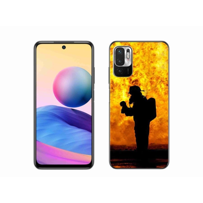 Gelový kryt mmCase na mobil Xiaomi Redmi Note 10 5G - hasič