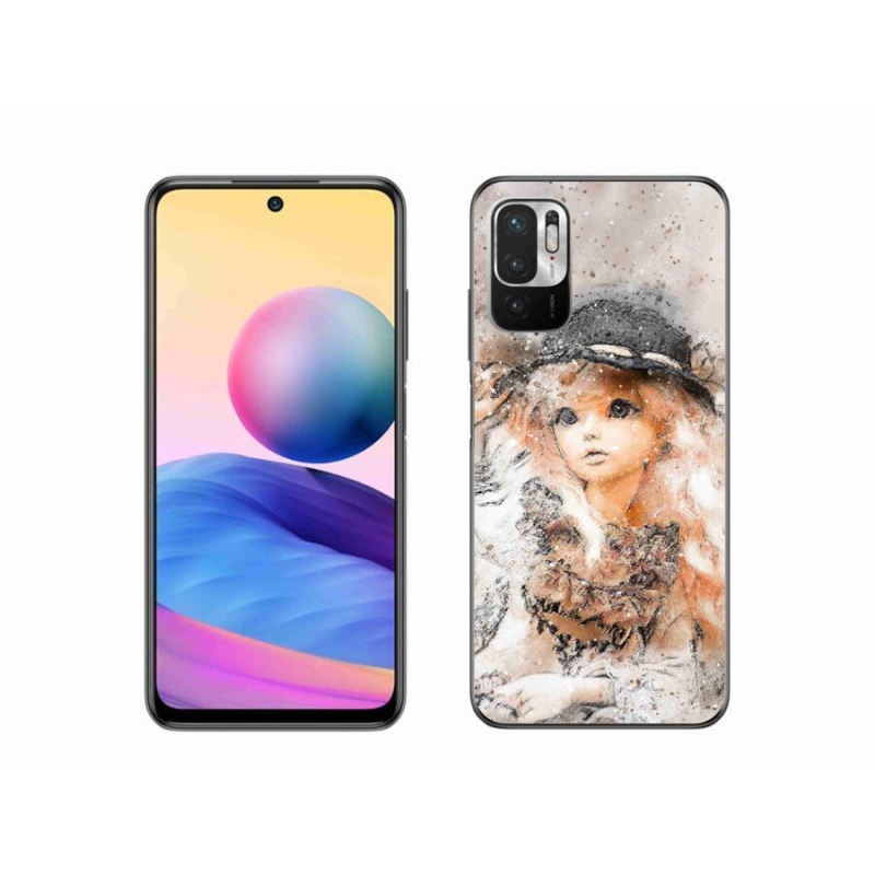 Gelový kryt mmCase na mobil Xiaomi Redmi Note 10 5G - holčička s kloboukem