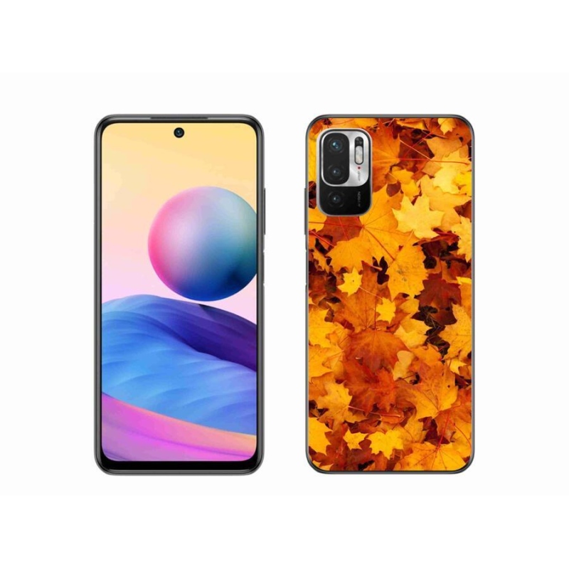 Gelový kryt mmCase na mobil Xiaomi Redmi Note 10 5G - javorové listy