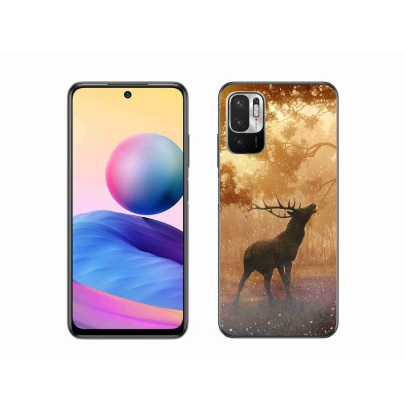 Gelový kryt mmCase na mobil Xiaomi Redmi Note 10 5G - jelen v říji