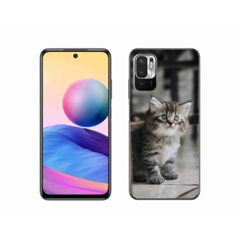 Gelový kryt mmCase na mobil Xiaomi Redmi Note 10 5G - koťátko