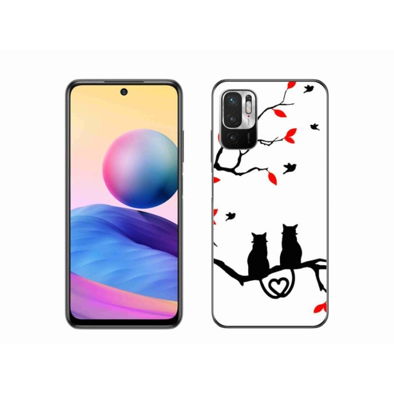 Gelový kryt mmCase na mobil Xiaomi Redmi Note 10 5G - kočičí láska