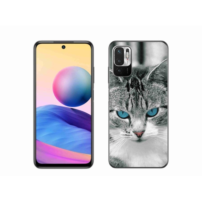 Gelový kryt mmCase na mobil Xiaomi Redmi Note 10 5G - kočičí pohled 1