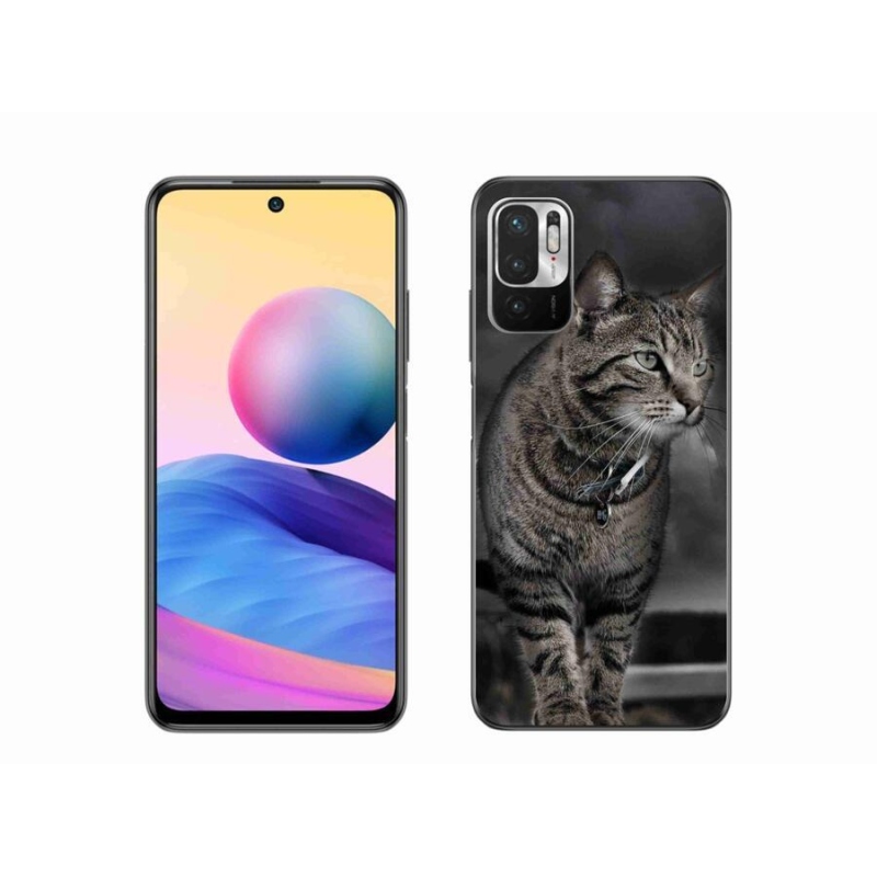 Gelový kryt mmCase na mobil Xiaomi Redmi Note 10 5G - kočka