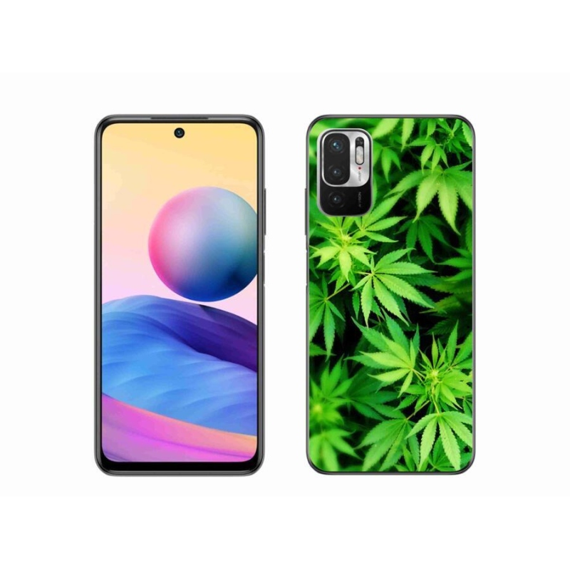 Gelový kryt mmCase na mobil Xiaomi Redmi Note 10 5G - konopí 3