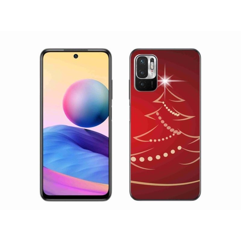 Gelový kryt mmCase na mobil Xiaomi Redmi Note 10 5G - kreslený vánoční stromek