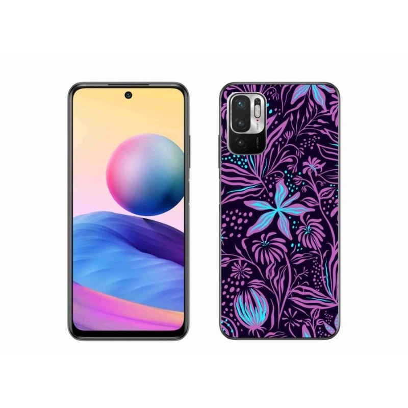 Gelový kryt mmCase na mobil Xiaomi Redmi Note 10 5G - květiny 2