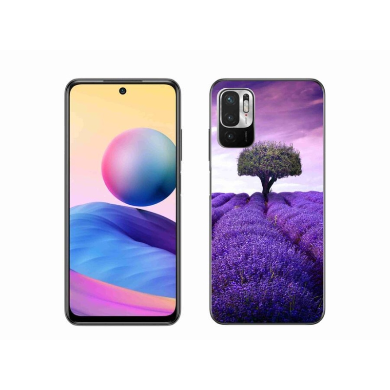 Gelový kryt mmCase na mobil Xiaomi Redmi Note 10 5G - levandulová louka