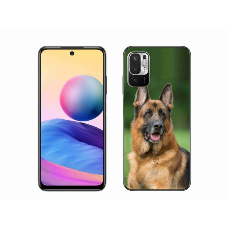 Gelový kryt mmCase na mobil Xiaomi Redmi Note 10 5G - německý ovčák