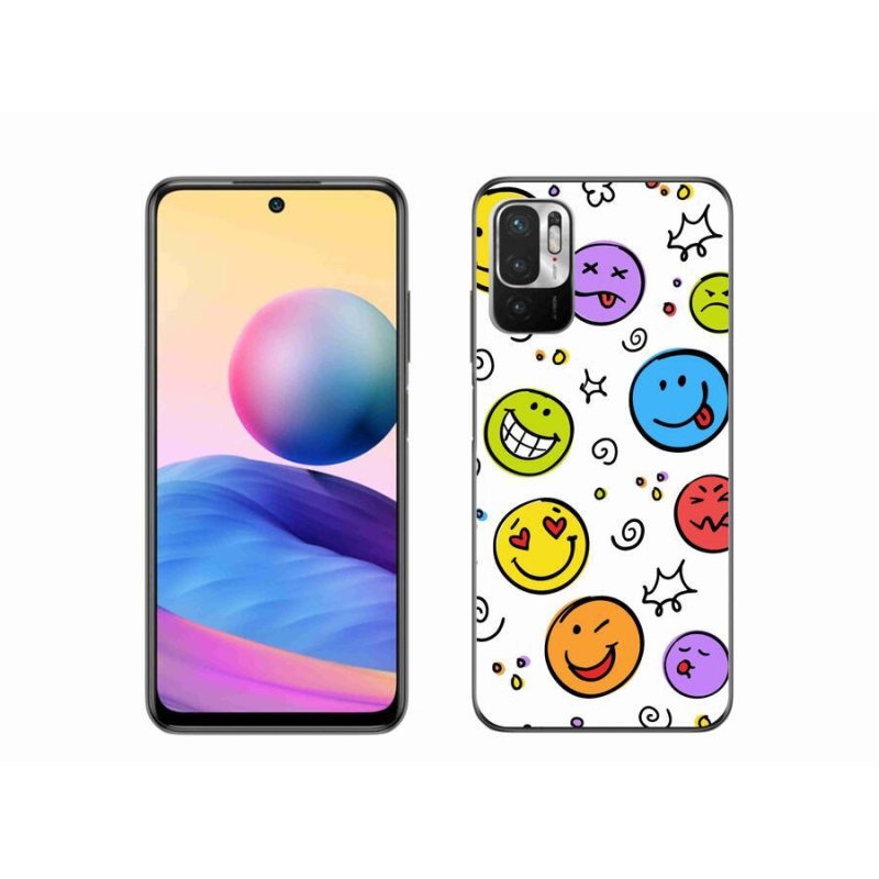 Gelový kryt mmCase na mobil Xiaomi Redmi Note 10 5G - smajlíci