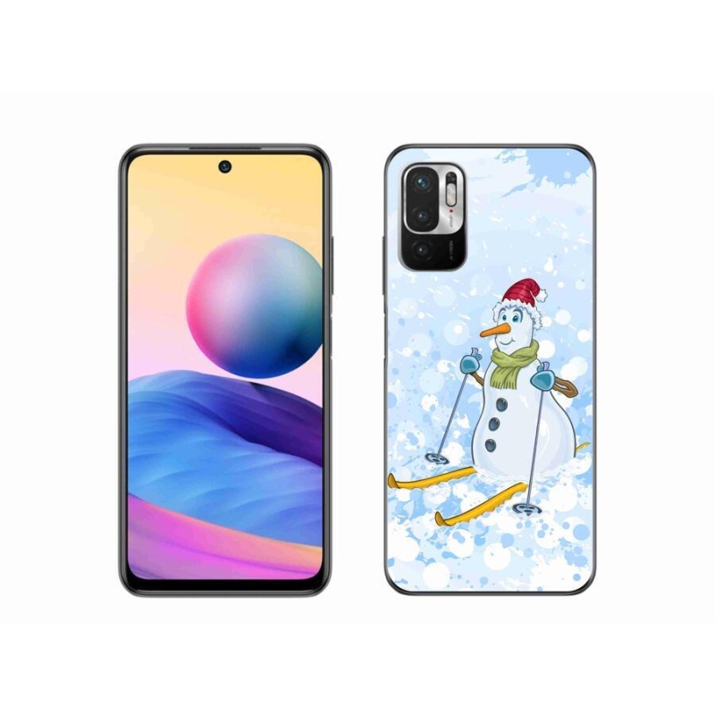 Gelový kryt mmCase na mobil Xiaomi Redmi Note 10 5G - sněhulák