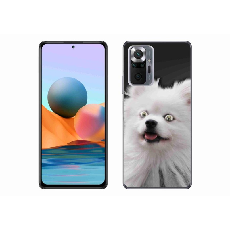 Gelový kryt mmCase na mobil Xiaomi Redmi Note 10 Pro - bílý špic