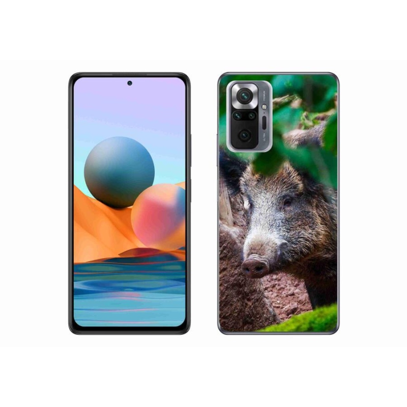 Gelový kryt mmCase na mobil Xiaomi Redmi Note 10 Pro - divoké prase