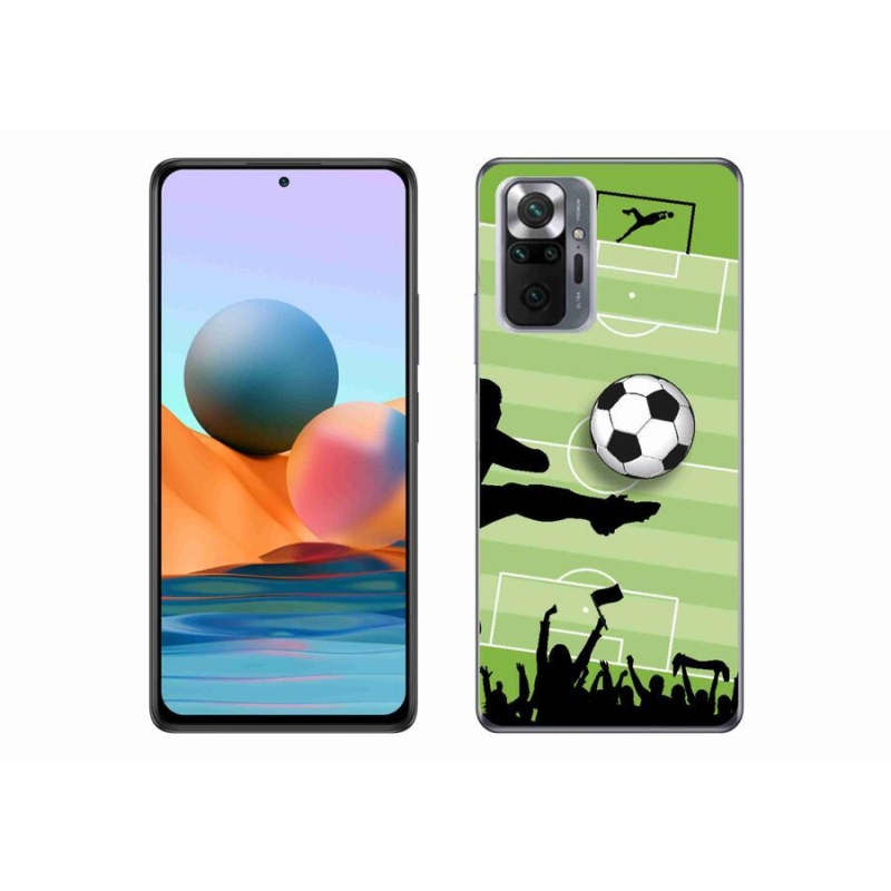 Gelový kryt mmCase na mobil Xiaomi Redmi Note 10 Pro - fotbal 3