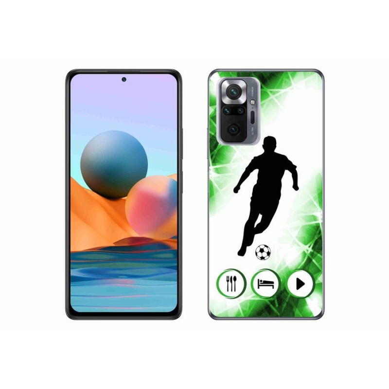 Gelový kryt mmCase na mobil Xiaomi Redmi Note 10 Pro - fotbalista