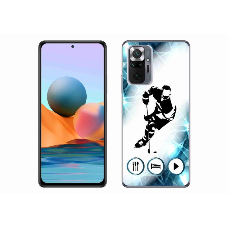 Gelový kryt mmCase na mobil Xiaomi Redmi Note 10 Pro - hokej 1
