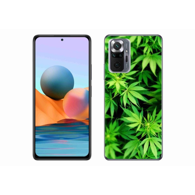 Gelový kryt mmCase na mobil Xiaomi Redmi Note 10 Pro - konopí 3