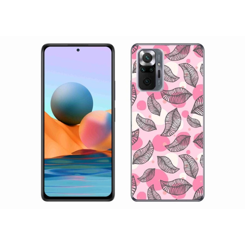 Gelový kryt mmCase na mobil Xiaomi Redmi Note 10 Pro - kreslené padající listy