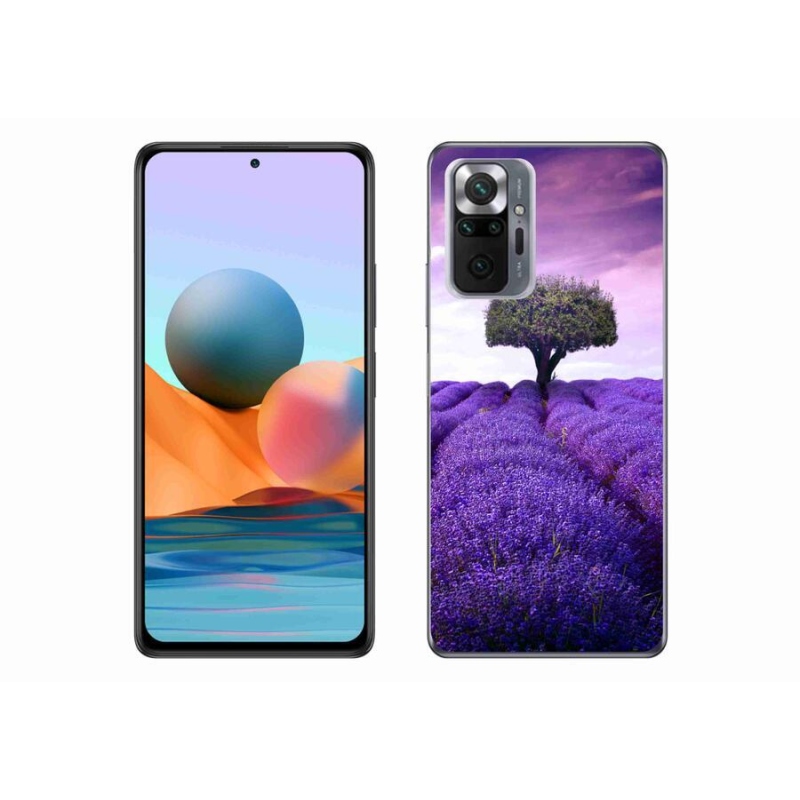 Gelový kryt mmCase na mobil Xiaomi Redmi Note 10 Pro - levandulová louka