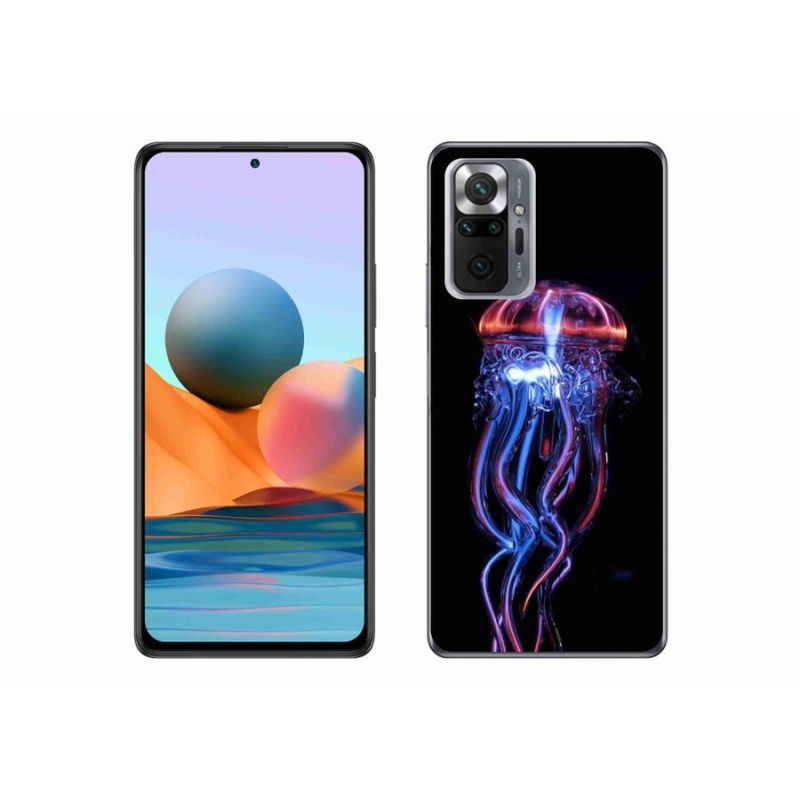 Gelový kryt mmCase na mobil Xiaomi Redmi Note 10 Pro - medúza