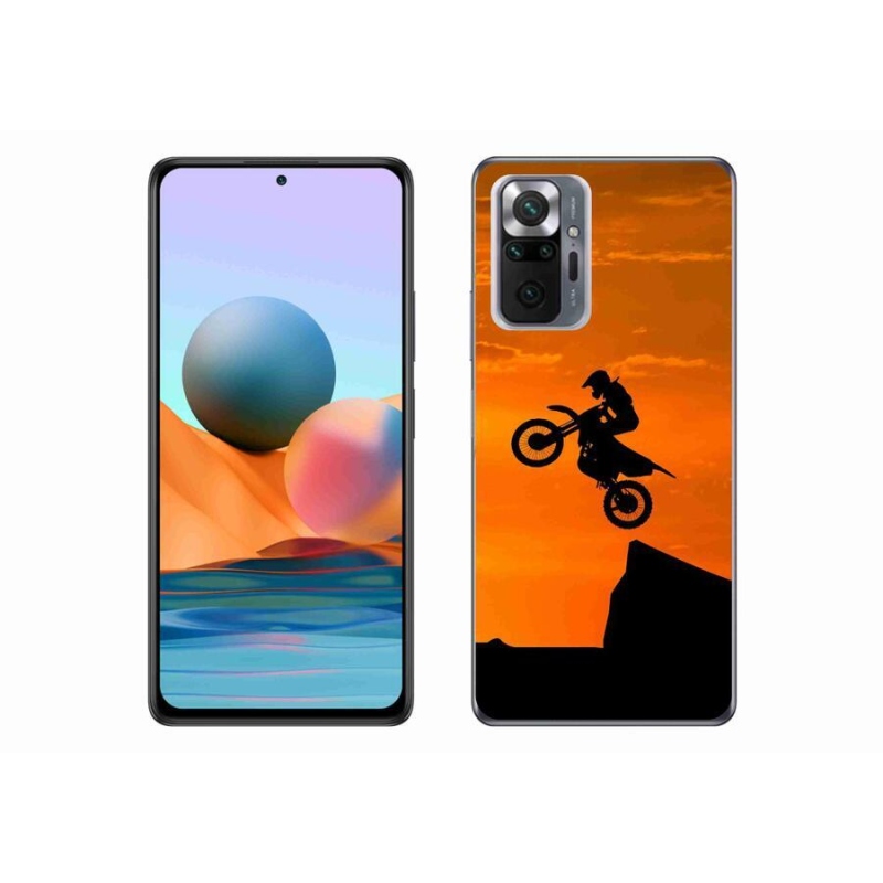 Gelový kryt mmCase na mobil Xiaomi Redmi Note 10 Pro - motocross