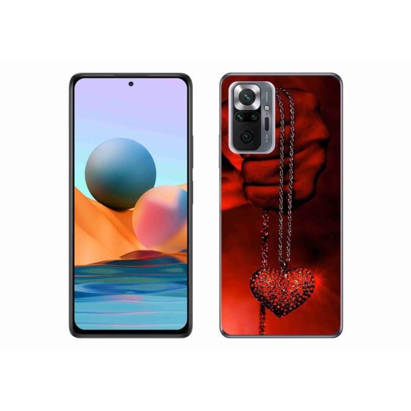 Gelový kryt mmCase na mobil Xiaomi Redmi Note 10 Pro - náhrdelník