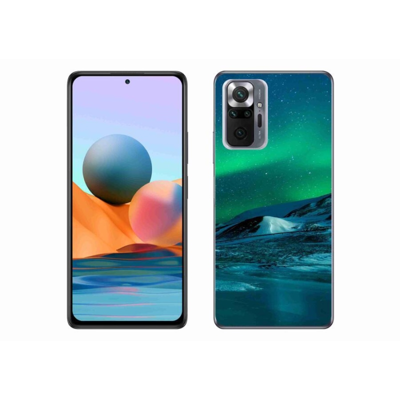 Gelový kryt mmCase na mobil Xiaomi Redmi Note 10 Pro - polární záře