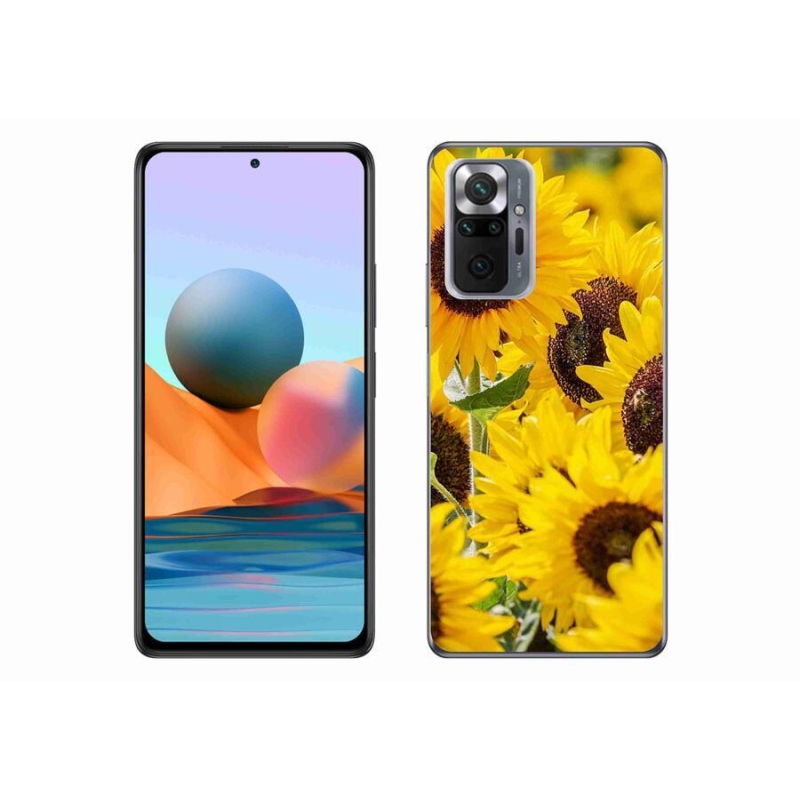 Gelový kryt mmCase na mobil Xiaomi Redmi Note 10 Pro - slunečnice
