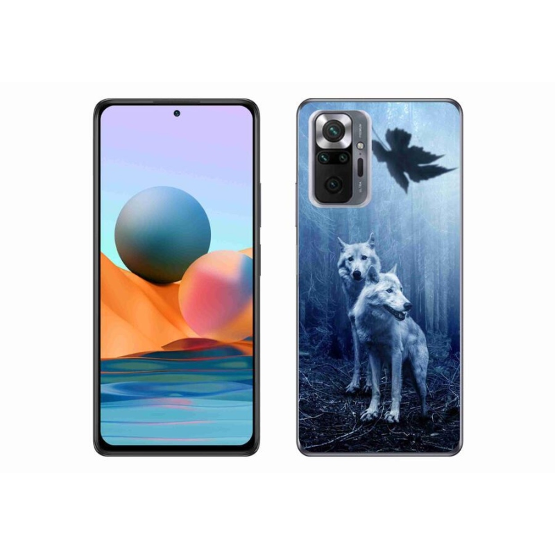 Gelový kryt mmCase na mobil Xiaomi Redmi Note 10 Pro - vlci v lese