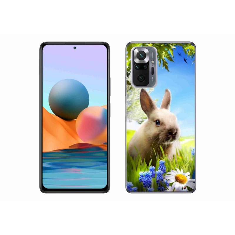 Gelový kryt mmCase na mobil Xiaomi Redmi Note 10 Pro - zajíček