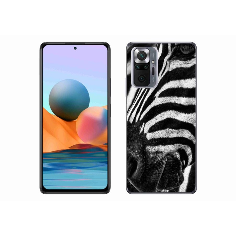 Gelový kryt mmCase na mobil Xiaomi Redmi Note 10 Pro - zebra