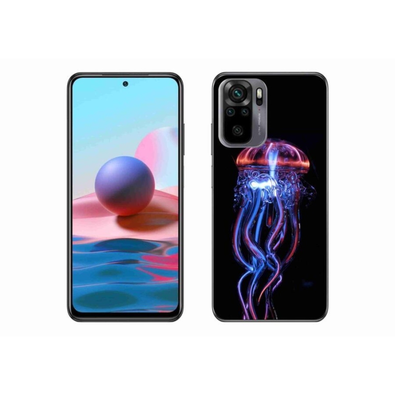 Gelový kryt mmCase na mobil Xiaomi Redmi Note 10S - medúza