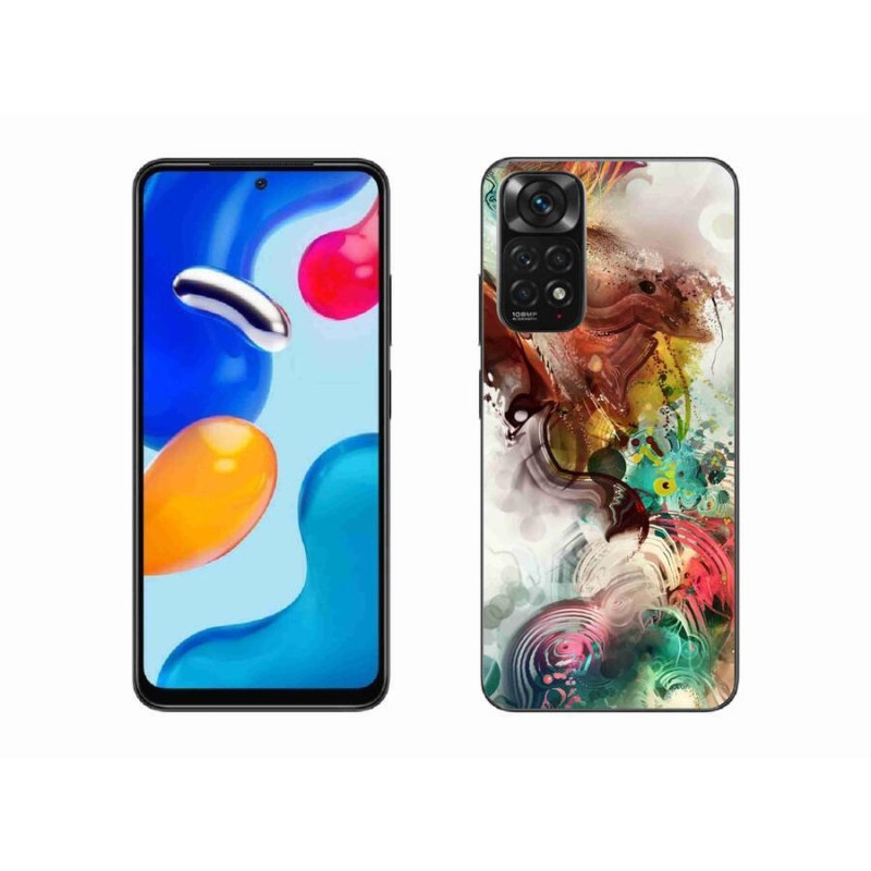 Gelový kryt mmCase na mobil Xiaomi Redmi Note 11 4G - abstrakt 1