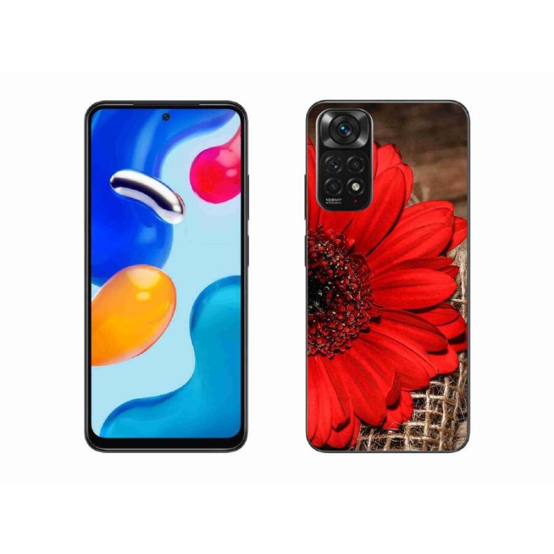 Gelový kryt mmCase na mobil Xiaomi Redmi Note 11 4G - gerbera