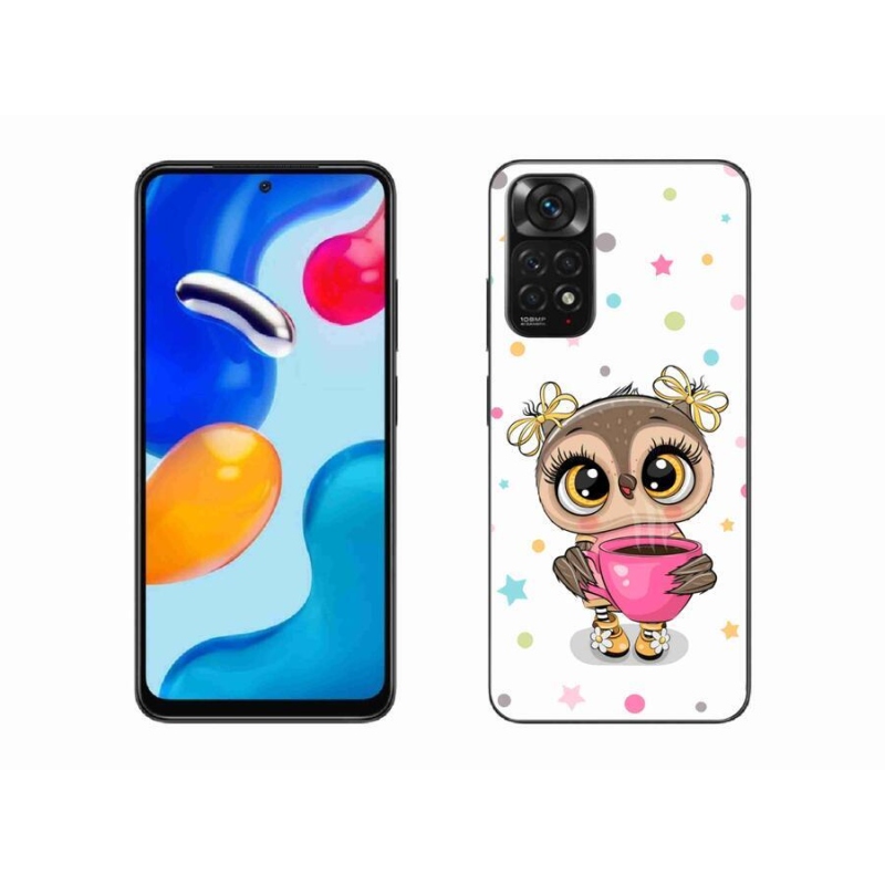 Gelový kryt mmCase na mobil Xiaomi Redmi Note 11 4G - kreslená sovička