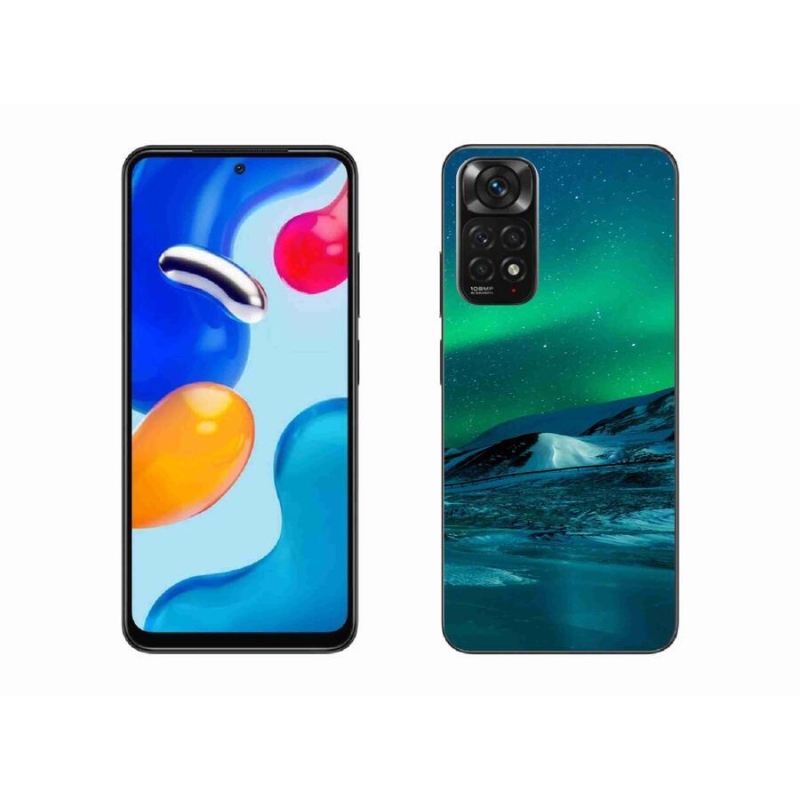 Gelový kryt mmCase na mobil Xiaomi Redmi Note 11 4G - polární záře