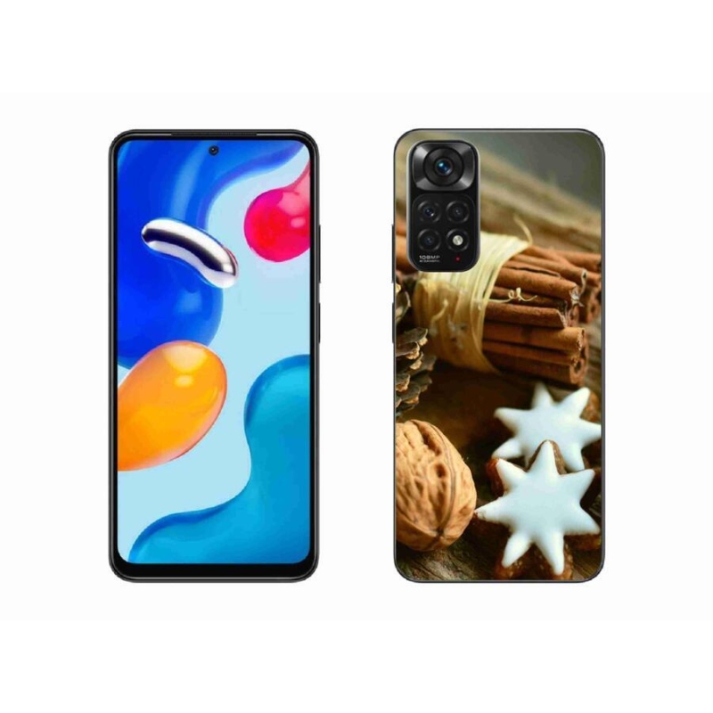 Gelový kryt mmCase na mobil Xiaomi Redmi Note 11 4G - skořice a perníčky