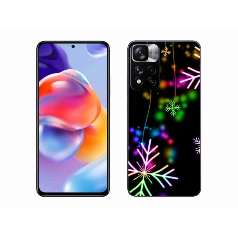 Gelový kryt mmCase na mobil Xiaomi Redmi Note 11 Pro+ 5G - barevné vločky